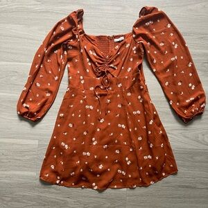 Abercrombie & Fitch Rust Floral Dress